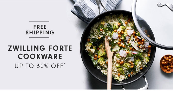 FREE SHIPPING - ZWILLING FORTE COOKWARE - UP TO 30% OFF