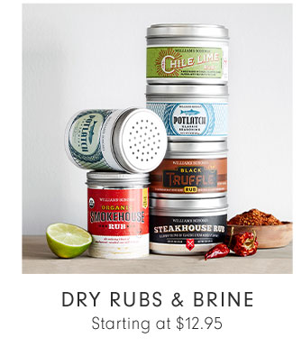 DRY RUBS & BRINE - Starting at $12.95