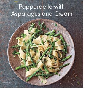 Pappardelle with Asparagus and Cream