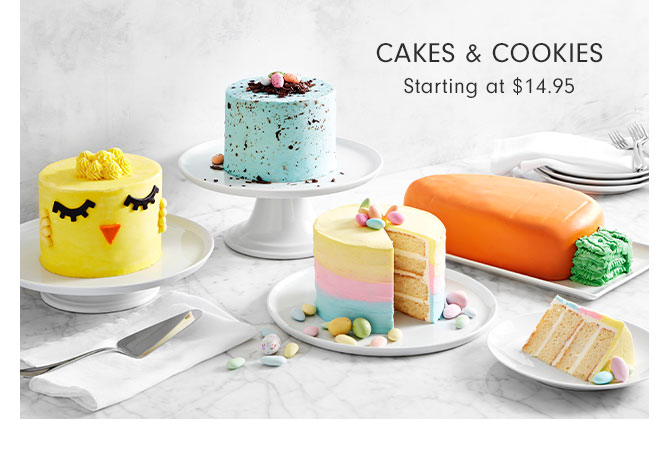 CAKES & COOKIES - Starting at $14.95