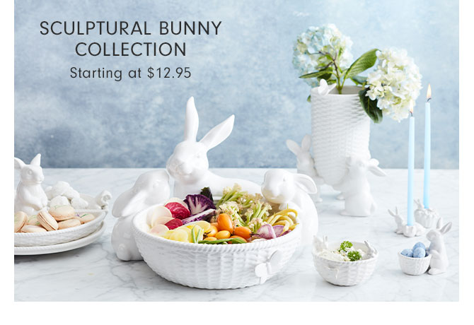 SCULPTURAL BUNNY COLLECTION - Starting at $12.95