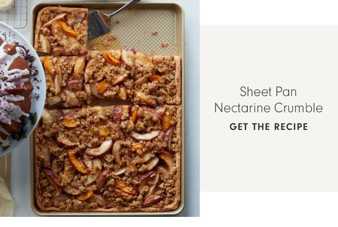 Sheet Pan Nectarine Crumble - GET THE RECIPE