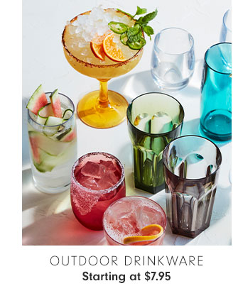 OUTDOOR DRINKWARE Starting at $7.95