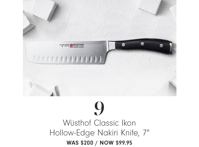 Wüsthof Classic Ikon Hollow-Edge Nakiri Knife, 7" - Now $99.95