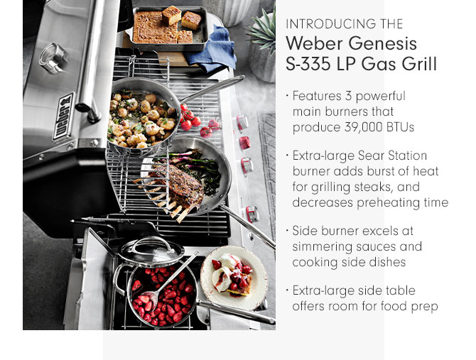 INTRODUCING THE Weber Genesis S-335 LP Gas Grill