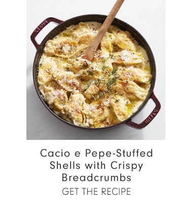 Cacio e Pepe-Stuffed Shells with Crispy Breadcrumbs - GET THE RECIPE