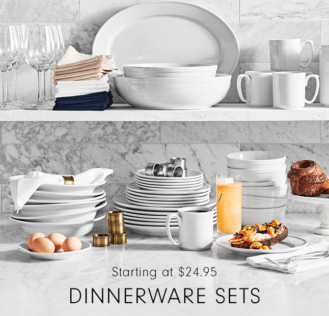 Starting at $24.95 - DINNERWARE SET