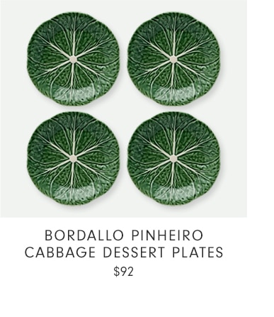 Bordallo Pinheiro Cabbage Dessert Plates - $92