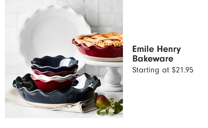 Emile Henry Bakeware Starting at $21.95