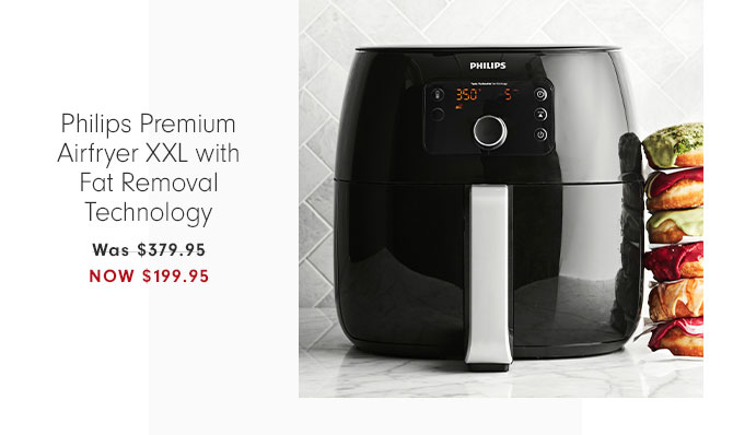 Philips Premium Airfryer XXL with Fat Removal Technology NOW $199.95