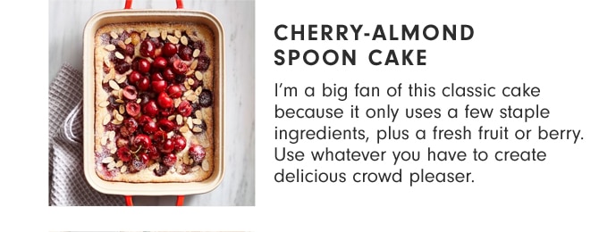 CHERRY-ALMOND SPOON CAKE