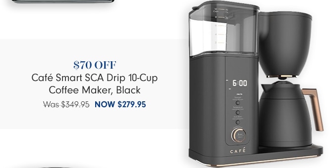 $70 OFF Café Smart SCA Drip 10-Cup Coffee Maker, Black - Now $279.95