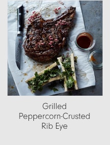 Grilled Peppercorn-Crusted Rib Eye