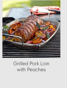 Grilled Pork Loin with Peaches