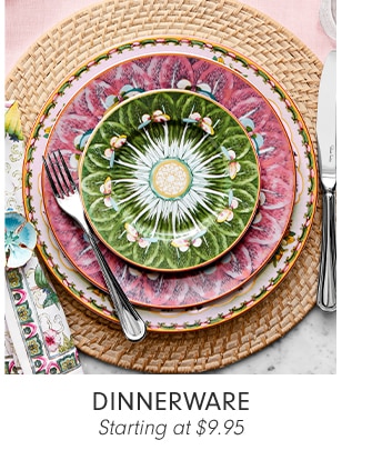 DINNEREWARE - Starting at $9.95