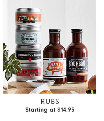 RUBS Starting at $14.95