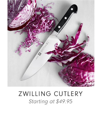 ZWILLING CUTLERY Starting at $49.95