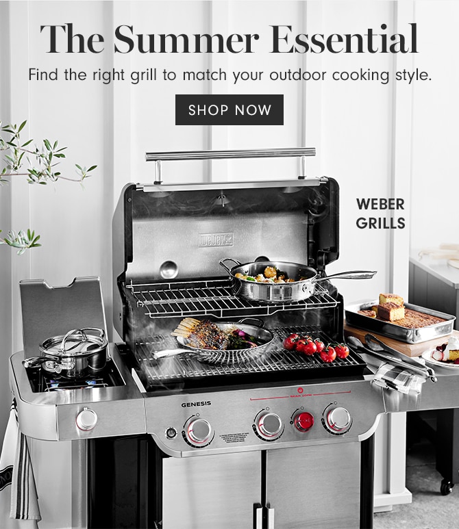 The Summer Essential - Find the right grill to match your outdoor cooking style. SHOP IN STORES & ONLINE