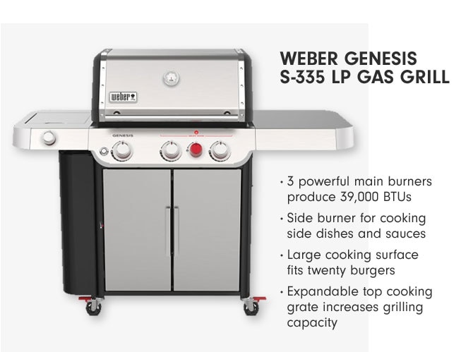 WEBER GENESIS S-335 LP GAS GRILL