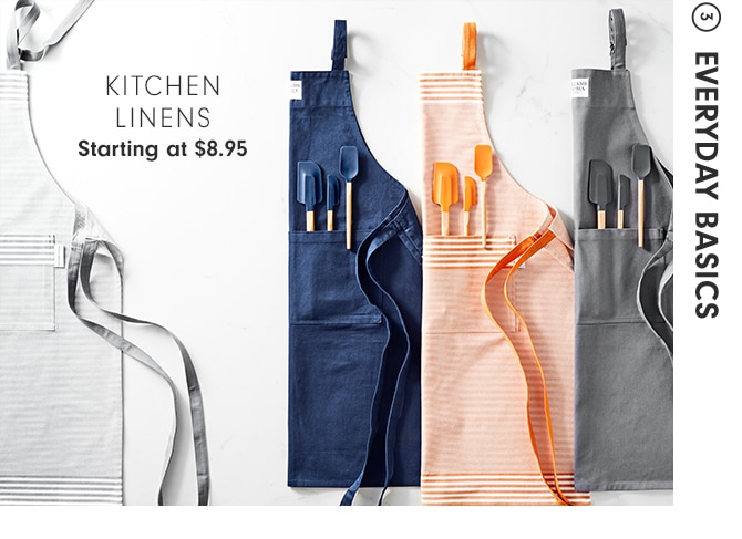 KITCHEN LINENS - Starting at $4.95