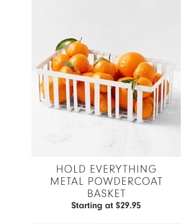 HOLD EVERYTHING METAL POWDERCOAT BASKET - Starting at $29.95