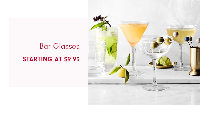 Bar Glasses - STARTING AT $9.95