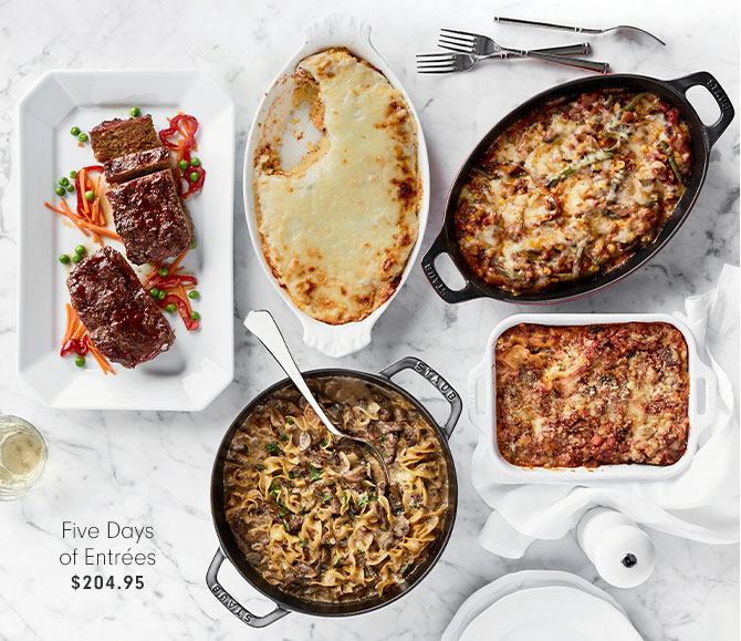 Five Days of Entrées $204.95