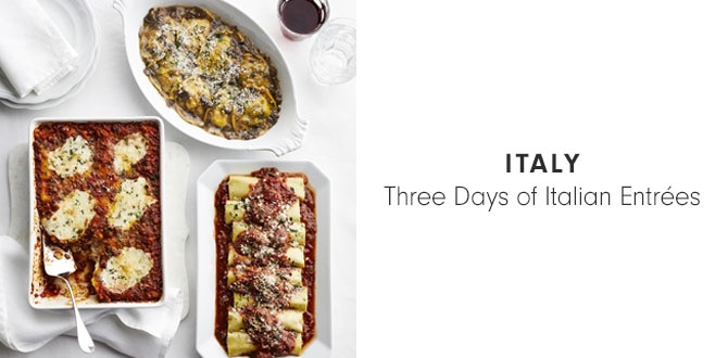 ITALY - Three Days of Italian Entrées