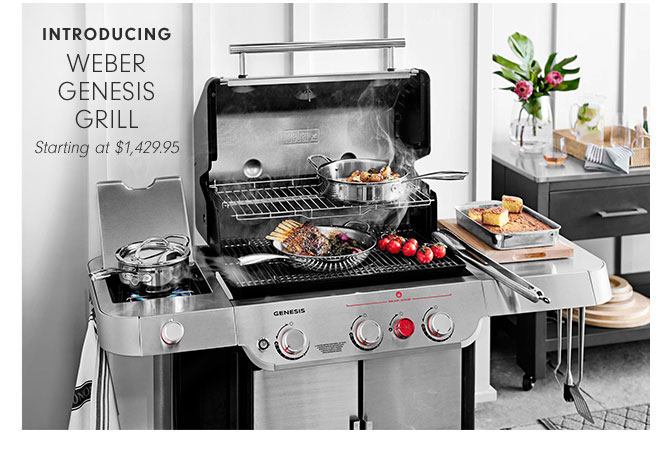 INTRODUCING WEBER GENESIS GRILL - Starting at $1,429.95