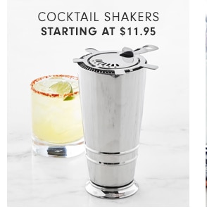 COCKTAIL SHAKERS - STARTING AT $11.95