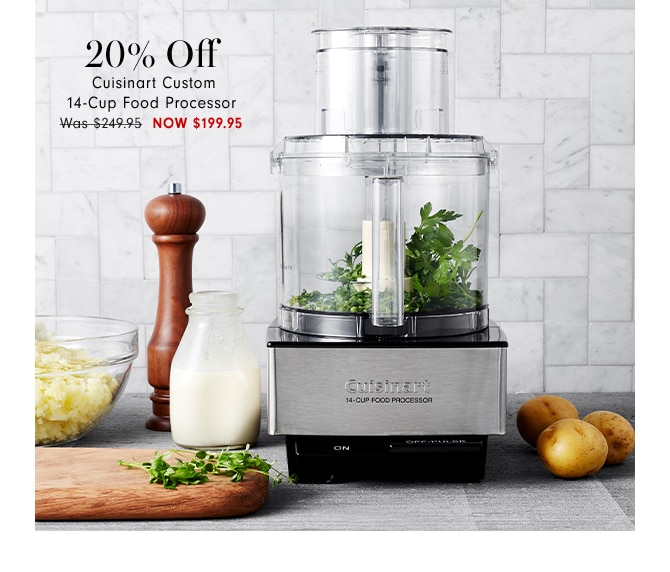 20% Off Cuisinart Custom 14-Cup Food Processor - Now $199.95