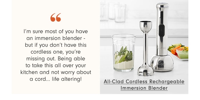 All-Clad Cordless Rechargeable Immersion Blender