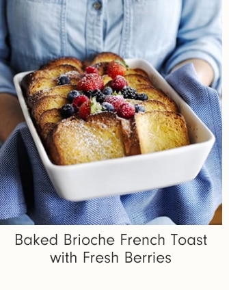 Baked Brioche French Toast with Fresh Berries