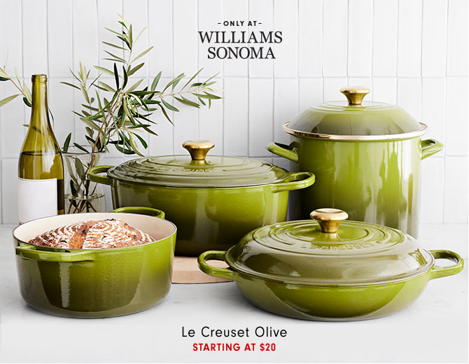 Le Creuset Olive Starting at $20