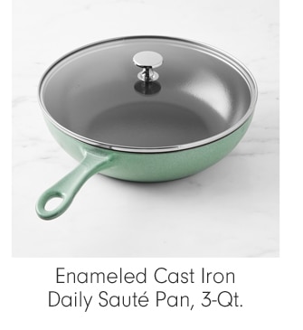 Enameled Cast Iron Daily Sauté Pan, 3-Qt.