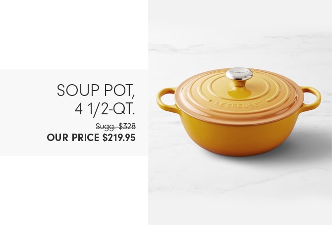 SOUP POT, 4 1/2-QT. - OUR PRICE $219.95