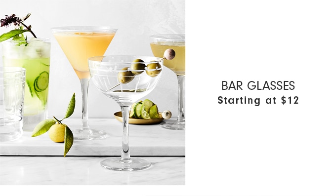 BAR GLASSES - Starting at $12