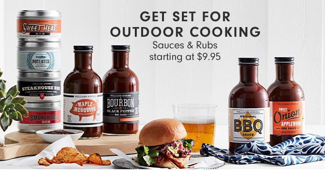 GET SET FOR OUTDOOR COOKING - Sauces & Rubs - starting at $9.95