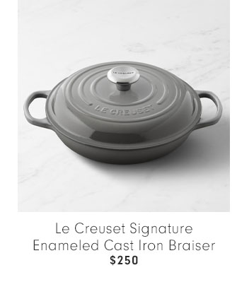 Le Creuset Signature Enameled Cast Iron Braiser $250