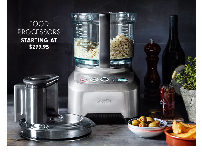 Food Processors Starting at $299.95