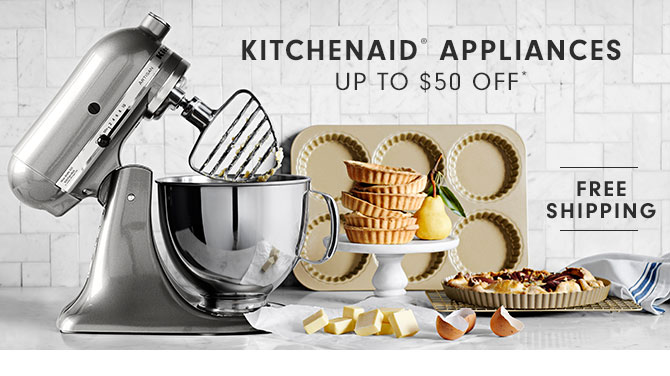 KitchenAid® Appliances Up to $50 Off*