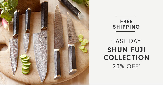 LAST DAY - Shun Fuji Collection 20% Off*