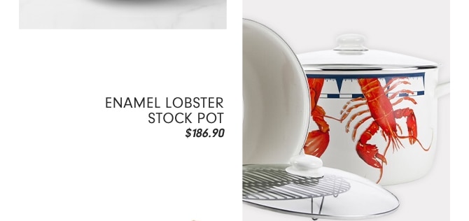 ENAMEL LOBSTER STOCK POT - $186.90