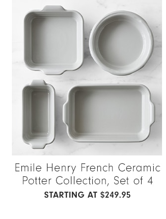 Emile Henry French Ceramic Potter Collection, Set of 4 - Starting at $249.95