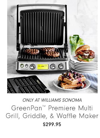 GreenPan™ Premiere Multi Grill, Griddle, & Waffle Maker - $299.95