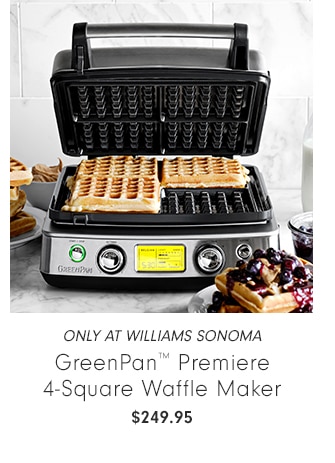 GreenPan™ Premiere 4-Square Waffle Maker - $249.95