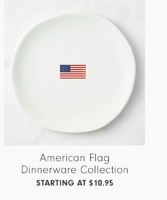 American Flag Dinnerware Collection - Starting at $10.95