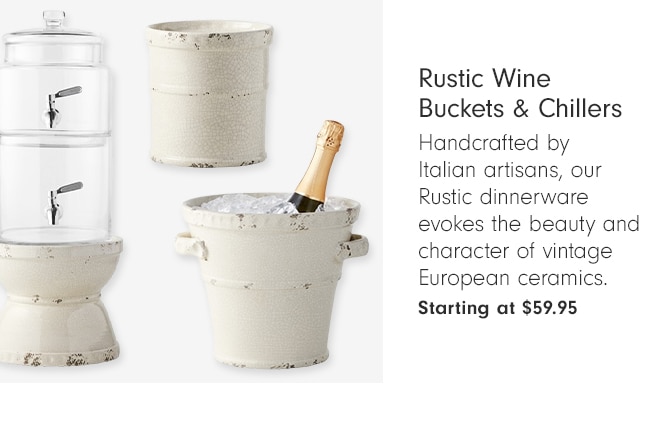 Rustic Wine Buckets & Chillers - Starting at $59.95