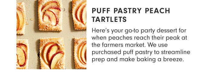 PUFF PASTRY PEACH TARTLETS