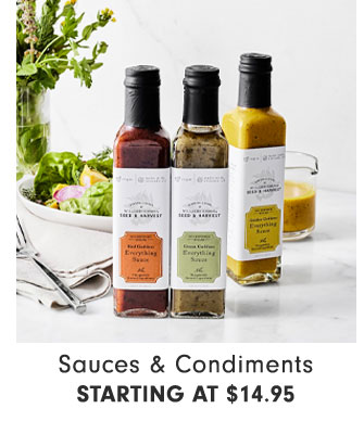 Sauces & Condiments Starting at $14.95